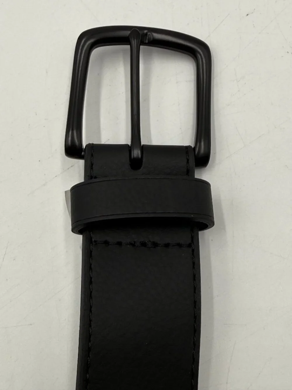 Old Navy Synthetic Leather Belt Size XL Black Buckle Dress Work 1.5